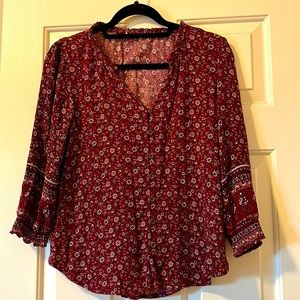 Mason & Belle Tierra Smocked Sleeve Top
